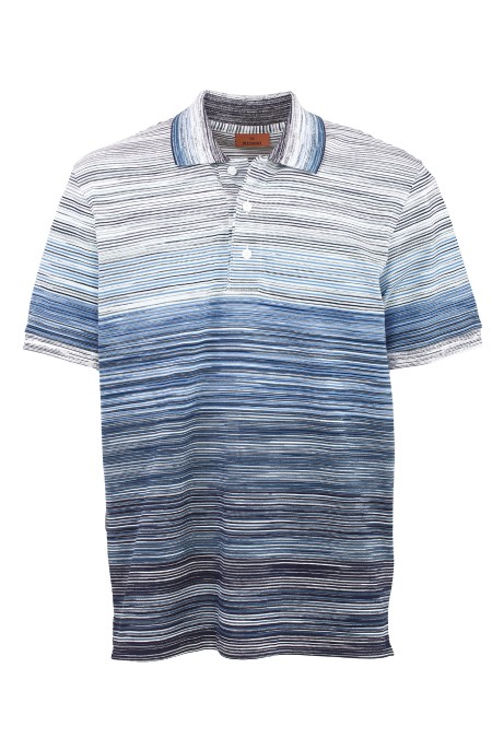 Shop MISSONI  Polo: Missoni polo in piquet di cotone fiammato.
Polo a a maniche corte.
Chiusura con bottoni.
Piquet di cotone fiammato.
Composizione: 100% Cotone.
Fabbricato in Romania.. US24S20G BJ0014-S72EQBLU